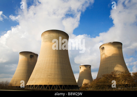 Les tours de refroidissement Drax North Yorkshire Angleterre Banque D'Images