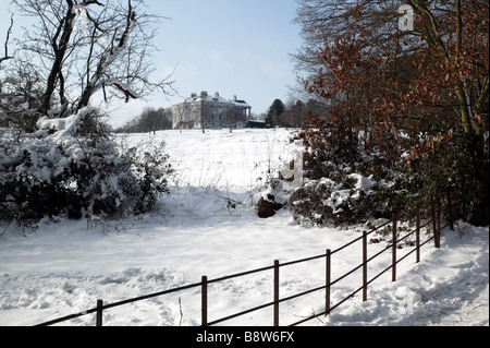 L'hiver, l'atmosphère de l'hôtel particulier de l'ensemble du parcours de golf en Beckenham Place Park, Lewisham Banque D'Images