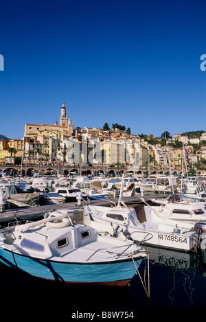 Port de plaisance de Menton Banque D'Images