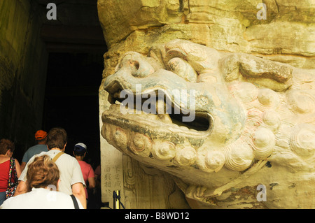 Municipalité de Chongqing en Chine Le comté de Dazu Sculptures rupestres de Dazu Site du patrimoine mondial de l'UNESCO Banque D'Images