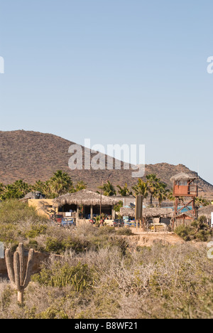 La petite ville touristique de Cabo Pulmo, au Mexique. Banque D'Images