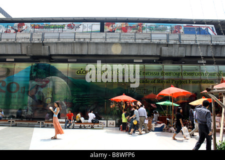 BTS station , Bangkok , Thaïlande Banque D'Images