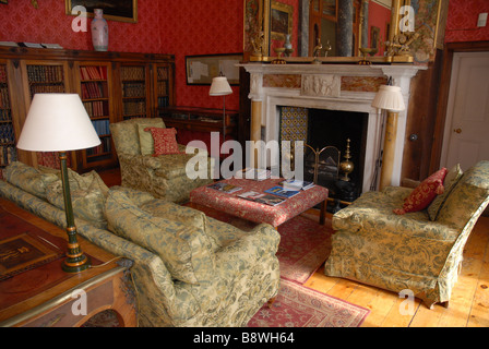 Intérieur de Bantry House, c'est une demeure seigneuriale surplombant la baie de Bantry dans le sud-ouest de l'Irlande Banque D'Images