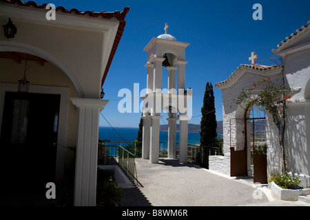 Monastère de Panayia Spiliani Samos Grèce Banque D'Images