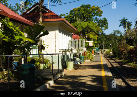 La gare de Kuranda à Queensland Banque D'Images