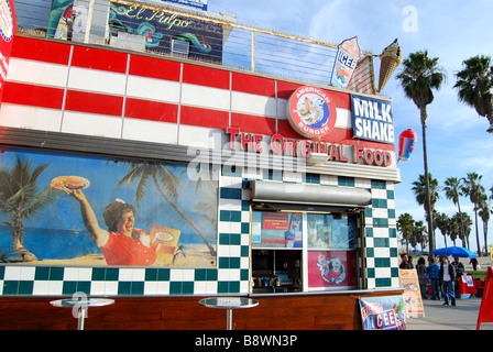 American Burger Diner, Ocean Front Walk, Venice Beach, Los Angeles, Californie,États-Unis d'Amérique Banque D'Images