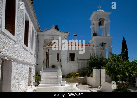 Monastère de Panayia Spiliani Samos Grèce Banque D'Images