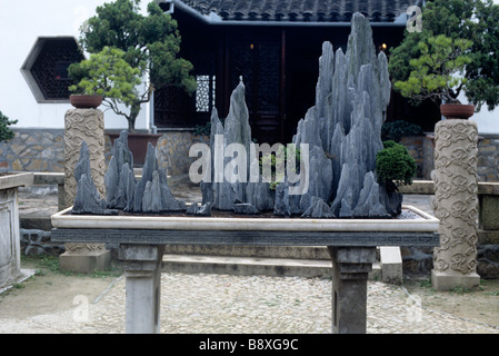 Shansui peng jing (bonsai paysage chinois) Banque D'Images