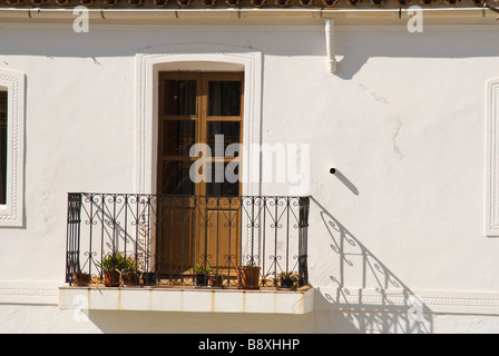 San Juan Bautista (Sant Joan) main street view, Ibiza, Espagne Banque D'Images