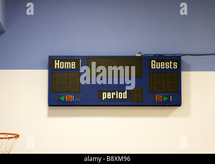 Tableau de bord sportif intérieur in Gymnasium Banque D'Images