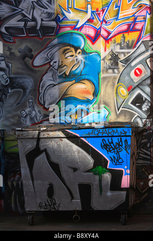 Cinq points Graffiti New York Queens quartier Banque D'Images