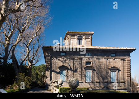 Italie, Latium comté - jardins et Maison de village à Bagnaia Gambara Banque D'Images