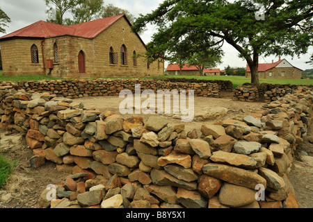 Champ de bataille de Rorkes Drift, Victoria Cross, Anglo Zulu war, 22 janvier 1879, KwaZulu-Natal, Afrique du Sud, histoire, historique, bâtiments, voyage, militaire Banque D'Images