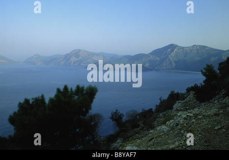 Ölüdeniz, plage, Turquie, Mugla, Aegean blue lagoon Banque D'Images