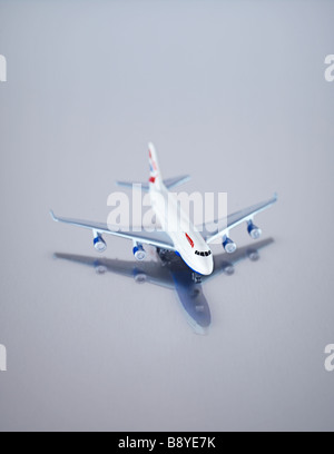 Un toy airplane close-up. Banque D'Images