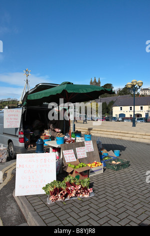 La vente des produits fermiers à Bantry Banque D'Images