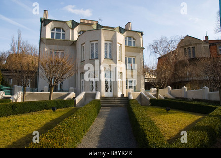 Kovarovico vila (1912-1913) par Josef Chochol, exemple du cubisme, Vysehrad, Prague, République Tchèque, Europe Banque D'Images