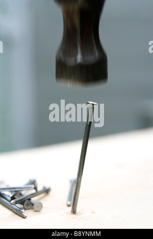 Marteau et clou de la Suède. Banque D'Images