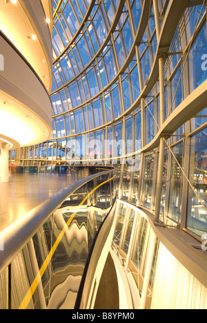 L'intérieur du Sage Gateshead, Norman Foster's stunning music center sur les rives de la rivière Tyne. Banque D'Images