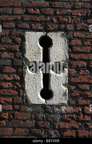 Arrowslit à Hampton Court Palace. Photo de Kim Craig. Banque D'Images