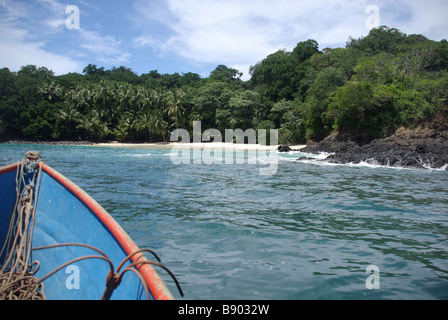 Isla Bolaños, Golfo de Chiriqui, Panama, province de Chiriquí Banque D'Images