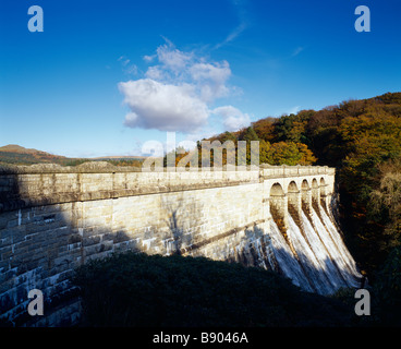 Barrage de Burator près de Dousland dans le parc national de Dartmoor, Devon, Angleterre. Banque D'Images