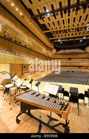 L'intérieur d'un hall à la Sage Gateshead, Norman Foster's stunning music center sur les rives de la rivière Tyne. Banque D'Images