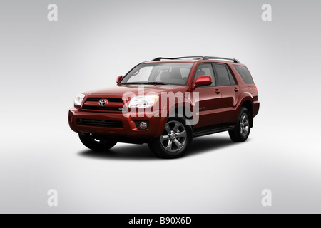 2009 Toyota 4Runner Limited en rouge - angle de vue avant Banque D'Images