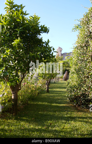 Les jardins attenant à l'hôtel Caruso de Ravello Banque D'Images