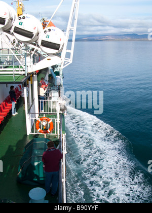 L'équipement de sauvetage à bord de l'Oban à Mull car ferry Banque D'Images