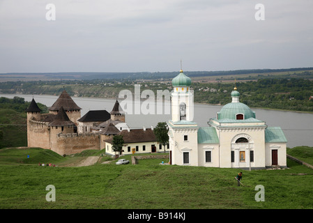 La forteresse de Khotin & CHURCH KAMIANETS-PODILSKY KHOTIN UKRAINE Ukraine 29 août 2007 Banque D'Images