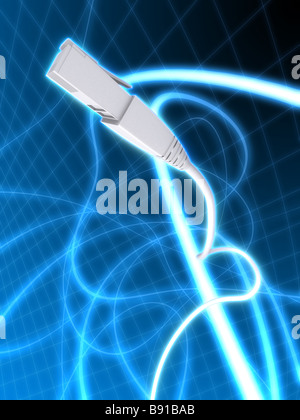 câble réseau Banque D'Images