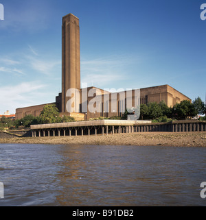 La centrale électrique de Bankside Soutwhark sur la Tamise à Southwark Banque D'Images