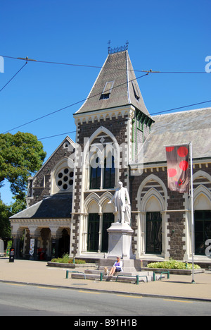 Musée de Canterbury, Rolleston Avenue, Christchurch, Canterbury, île du Sud, Nouvelle-Zélande Banque D'Images