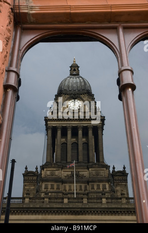 Hôtel de ville de Leeds Reflet Banque D'Images