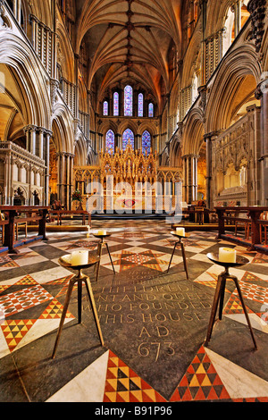 Intérieur de la cathédrale d'Ely Banque D'Images