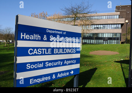 Inscrivez-vous à l'avant du Château, Stormont Banque D'Images