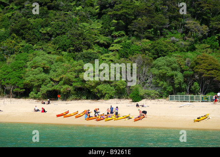 Tonga Bay, parc national Abel Tasman, Tasman, île du Sud, Nouvelle-Zélande Banque D'Images