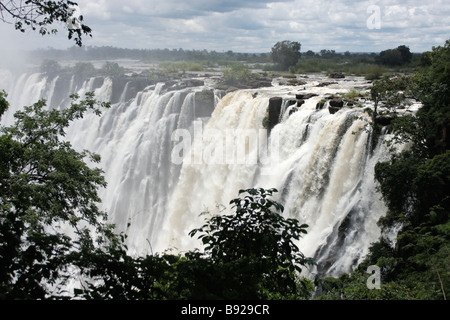 La cataracte de l'Est du Zimbabwe Victoria Falls Banque D'Images