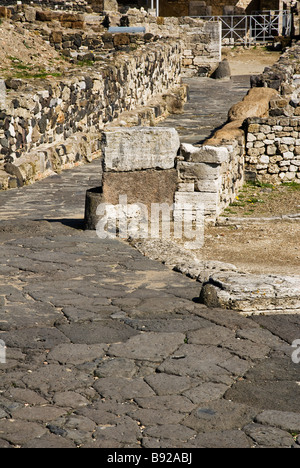 Site archéologique de la ville étrusque de Vulci en Latium en Italie Banque D'Images