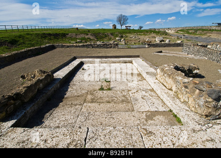 Site archéologique de la ville étrusque de Vulci en Latium en Italie Banque D'Images