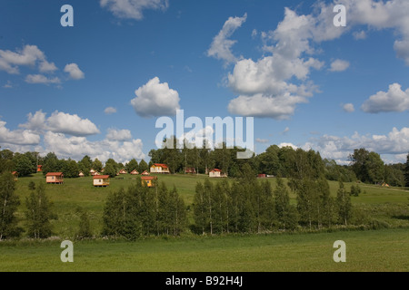 En camping, Rõuge Võru County, Estonie, Europe Banque D'Images
