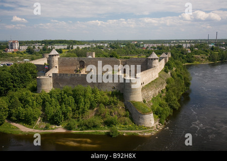 Dans la forteresse Ivangorod, Russie, Estonie Border Banque D'Images