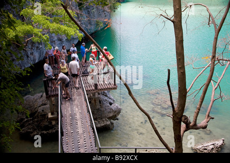 Dans l'île de Mae Koh Angthong National Marine Park Ko Samui Thailande Banque D'Images