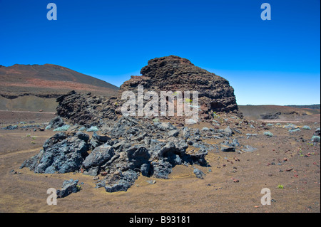 Caldeira du volcan Piton de la Fournaise, La Réunion, France | cratère du Piton de la Fournaise, La Réunion, Frankreich Banque D'Images