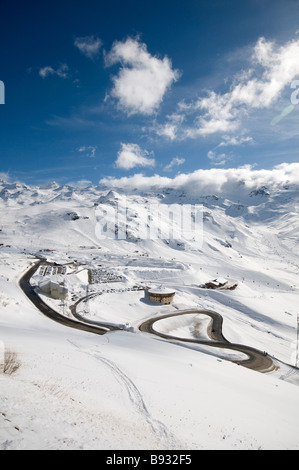 Alpes Val Thorens vue panoramique Banque D'Images