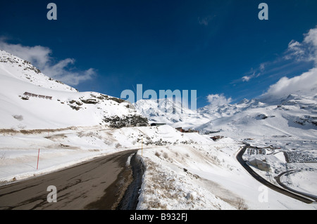 Alpes Val Thorens vue panoramique Banque D'Images