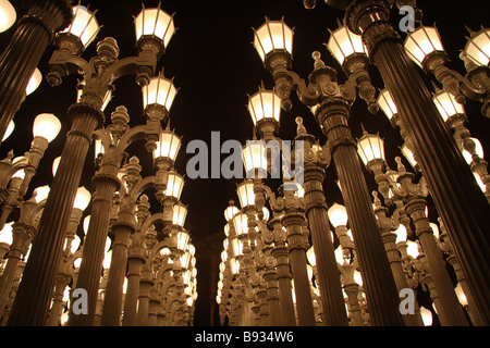 Installation de l'éclairage urbain LACMA Banque D'Images