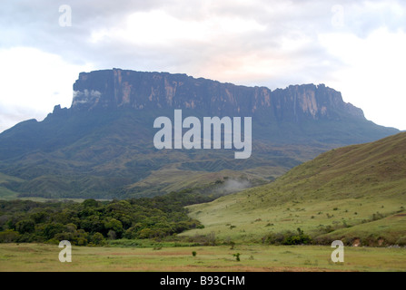 Mont Roriama le premier jour du sommet du Roraima trek Venezuela Amérique du Sud Banque D'Images