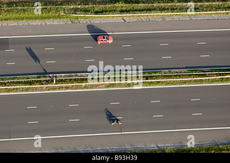 Les voitures et le trafic sur l'autoroute M5 Devon, Angleterre Banque D'Images